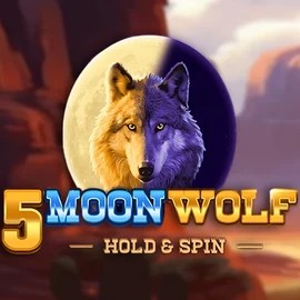 5 Moon Wolf online game logo by Apparat Gaming on katana-spins.uk